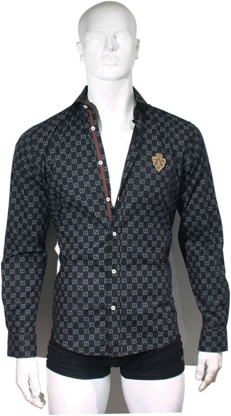 gucci button down men|gucci long sleeve button up.